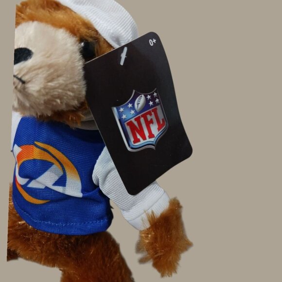 Good Stuff Los Angeles Rams NFL Plush Teddy Bear With Hoodie Brown/Blue "12" - Picture 6 of 11
